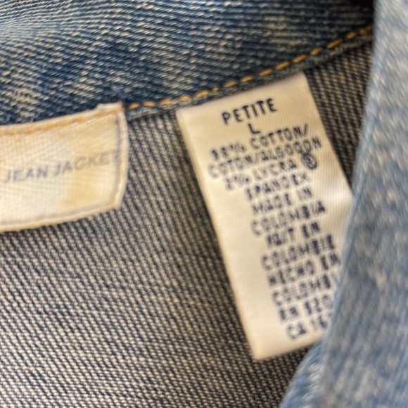 Liz Claiborne vintage jean jacket size LP - Picture 4 of 6